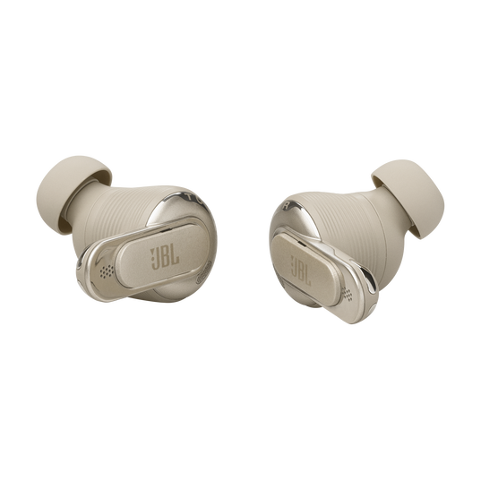 JBL Tour Pro 3 - Latte - True Wireless Noise Cancelling earbuds with Smart Charging Case&trade; - Detailshot 2